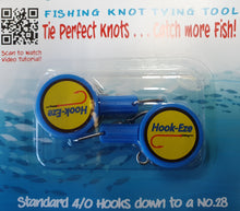 Load image into Gallery viewer, Hook-Eze Fishing line tying aid, twin pack blue